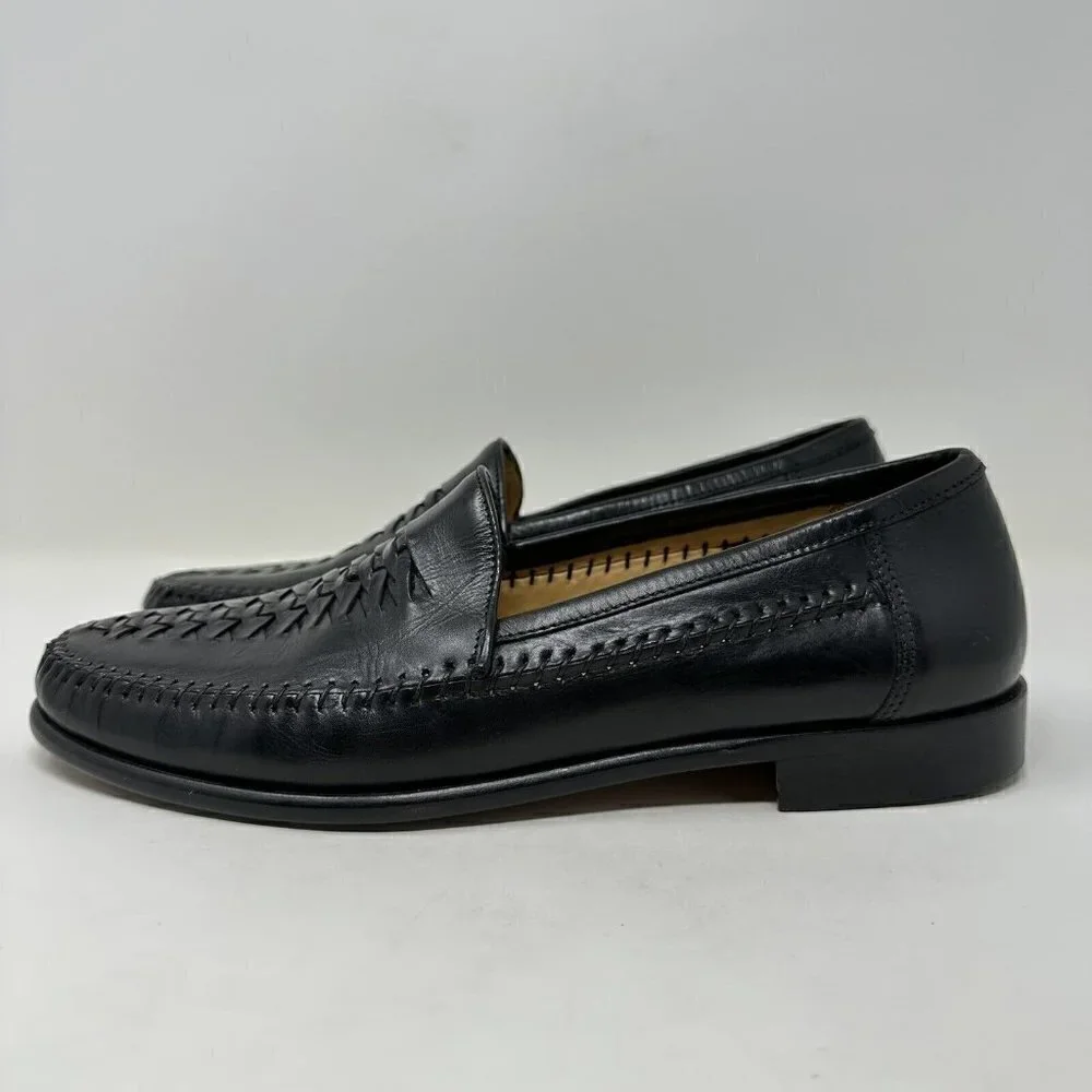 Rangoni Black Leather Slip on‎ Loafer Shoes US Size 8.5